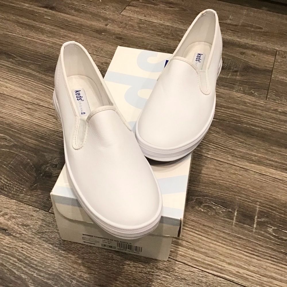 NWT Women’s‎ Ked’s Champion leather slip on shoes Size 8 1/2 M